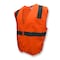 Radians Hi-Vis Economy Safety Vest 2XL Class 2 U-Block Back, , Hook & Loop SV2OS2X - alternate 1