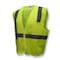 Radians Hi-Vis Economy Safety Vest 2XL Class 2 U-Block Back, , Zipper Closure 2 Pockets SV2ZGS2X - alternate 1