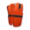 Radians Hi-Vis Economy Safety Vest 2XL Class 2 U-Block Back, , Zipper Closure 2 Pockets SV2ZOM2X - alternate 1