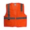 Radians Hi-Vis Economy Safety Vest 2XL Class 2 U-Block Back, , Zipper Closure 2 Pockets SV2ZOM2X - alternate 5