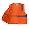 Radians Hi-Vis Economy Safety Vest 2XL Class 2 U-Block Back, , Zipper Closure 2 Pockets SV2ZOM2X - alternate 9