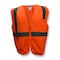 Radians Hi-Vis Economy Safety Vest Xl Class 2 U-Block Back, , Zipper Closure SV2ZOSXL - alternate 7