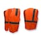 Radians Hi-Vis Economy Safety Vest Xl Class 2 U-Block Back, , Zipper Closure SV2ZOSXL - alternate 2
