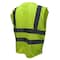 Radians Self Extinguishing Hi-Vis Safety Vest M Class 2 , Hook & Loop 3 Pockets SV45-2ZGM-M - alternate 2