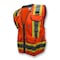 Radians Two-Tone Hi-Vis Engineer Vest M Class 2 , Zipper 15 Pockets, 2 Mic Tab SV55-2ZOD-M - alternate 1