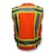 Radians Two-Tone Hi-Vis Engineer Vest M Class 2 , Zipper 15 Pockets, 2 Mic Tab SV55-2ZOD-M - alternate 2