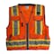 Radians Two-Tone Hi-Vis Engineer Vest M Class 2 , Zipper 15 Pockets, 2 Mic Tab SV55-2ZOD-M - alternate 3