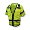 Radians Cl 3 HvyDty Zip Surveyor 2X, 100% Polyester Mesh, Zipper Closure Closure, Type R Class 3, Size 2X SV59Z-3ZGD-2X - alternate 1