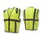 Radians Radians SV7E Surveyor Type R Class 2 Saf, 100% Polyester Mesh, Zipper Closure Closure, Hi-Vis Green SV7E-2ZGM-L/XL - alternate 5