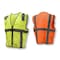 Radians Radians SV7E Surveyor Type R Class 2 Saf, 100% Polyester Mesh, Zipper Closure Closure, Hi-Vis Green SV7E-2ZGM-L/XL - alternate 7