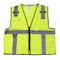 Radians Radians SV7E Surveyor Type R Class 2 Saf, 100% Polyester Mesh, Zipper Closure Closure, Hi-Vis Green SV7E-2ZGM-L/XL - alternate 6
