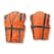 Radians Radians SV7E Surveyor Type R Class 2 Saf, 100% Polyester Mesh, Zipper Closure Closure, Size S-M SV7E-2ZOM-S/M - alternate 4
