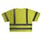 Radians Hi-Vis Safety Vest w/Sleeves 2XL Class 3 Solid Back, , Zipper 6 Pockets SV83GM2X - alternate 3