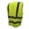 Radians Hi-Vis Safety Vest 4XL Class 2 Solid Back, , Zipper 6 Pockets SV8GM4X - alternate 5