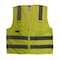 Radians Hi-Vis Safety Vest 4XL Class 2 Solid Back, , Zipper 6 Pockets SV8GM4X - alternate 7