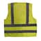 Radians Hi-Vis Safety Vest 4XL Class 2 Solid Back, , Zipper 6 Pockets SV8GM4X - alternate 6