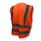 Radians Hi-Vis Safety Vest 5XL Class 2 Solid Back, , Zipper 6 Pockets SV8OM5X - alternate 2