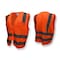 Radians Hi-Vis Safety Vest 5XL Class 2 Solid Back, , Zipper 6 Pockets SV8OM5X - alternate 3