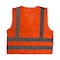 Radians Hi-Vis Safety Vest 5XL Class 2 Solid Back, , Zipper 6 Pockets SV8OM5X - alternate 8