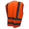 Radians Hi-Vis Safety Vest 2XL Class 2 , Zipper 6 Pockets SV8OS2X - alternate 2