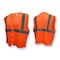 Radians Unisex Hi-Vis Economy Safety Vest, 100% Polyester Mesh, Zipper, Hi-Vis Orange, 0 Pockets SVE1-2ZOM-S/M - alternate 4
