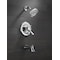 Delta Faucet, Tub & Shower Tub / Shower Faucet, Chrome T17438 - alternate 2