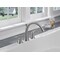 Delta Dual Handle Roman Tub, 8" - 16" Mount, Stainless 3 Hole T2738-SS - alternate 2