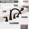 Delta Dual Handle Deck-Mount with Diverter Tub Filler Faucet, 8" - 16" Mount, Venetian Bronze T4738-RB - alternate 3