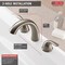 Delta Dual Handle Deck-Mount without Diverter Tub Filler Faucet, 8" - 16" Mount, Stainless T5722-SS - alternate 2