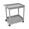 Luxor Utility Cart - Large Tub Cart - Two Shelves - Gray TC11-G - alternate 2