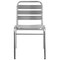 Flash Furniture Contemporary Restaurant Stack Chair, Aluminum Seat, Gray Back, 19.5 W 25" L 30 H TLH-015-GG - alternate 10