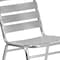 Flash Furniture Contemporary Restaurant Stack Chair, Aluminum Seat, Gray Back, 19.5 W 25" L 30 H TLH-015-GG - alternate 9