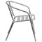 Flash Furniture Contemporary Restaurant Stack Chair, Aluminum Seat, 21.75 W 22" L 29 H, Integrated TLH-017B-GG - alternate 10