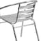 Flash Furniture Contemporary Restaurant Stack Chair, Aluminum Seat, 21.75 W 22" L 29 H, Integrated TLH-017B-GG - alternate 6