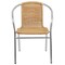 Flash Furniture Contemporary Restaurant Stack Chair, Aluminum and Beige Seat, Tan Back, 21.75 W 22" L 29 H TLH-020-BGE-GG - alternate 9