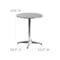 Flash Furniture Round Table, Round, Aluminum, 23.5", 23.5 W, 23.5 L, 27.5 H, Aluminum, Plastic, Stainless Steel, Grey TLH-052-1-GG - alternate 5
