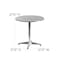 Flash Furniture Round Table, Round, Aluminum, 27.5", 27.5 W, 27.5 L, 27.5 H, Aluminum, Plastic, Stainless Steel, Grey TLH-052-2-GG - alternate 5