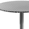 Flash Furniture Round Table, Round, Aluminum, 27.5", 27.5 W, 27.5 L, 27.5 H, Aluminum, Plastic, Stainless Steel, Grey TLH-052-2-GG - alternate 8