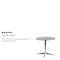 Flash Furniture Round Table, Round, Aluminum, 31.5", Aluminum, Plastic, Stainless Steel, Grey TLH-052-3-GG - alternate 6