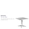 Flash Furniture Square Table, Square, Aluminum, 31.5", 31.5 W, 31.5 L, 27.5 H, Aluminum, Plastic, Stainless Steel TLH-053-3-GG - alternate 5