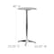 Flash Furniture Round Fold Bar Table, Aluminum, Round, 25.5", Aluminum, Plastic, Stainless Steel Top, Aluminum TLH-059A-GG - alternate 5