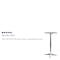 Flash Furniture Round Fold Bar Table, Aluminum, Round, 25.5", Aluminum, Plastic, Stainless Steel Top, Aluminum TLH-059A-GG - alternate 4
