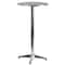 Flash Furniture Round Fold Bar Table, Aluminum, Round, 25.5", Aluminum, Plastic, Stainless Steel Top, Aluminum TLH-059A-GG - alternate 2