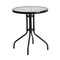 Flash Furniture 23.75" Round Glass Metal Table with 2 Metal Chairs TLH-071RD-017CBK2-GG - alternate 4
