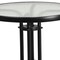 Flash Furniture 23.75" Round Glass Metal Table with 2 Metal Chairs TLH-071RD-017CBK2-GG - alternate 2