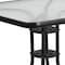 Flash Furniture Barker 31.5'' Square Tempered Glass Metal Table TLH-073A-2-GG - alternate 6