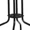 Flash Furniture Square Glass Table, Blk Rattan Edging, Sqr, 28", Aluminum, Glass, Metal, Plastic, Rattan, Steel, Clear TLH-073R-BK-GG - alternate 7