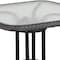 Flash Furniture Square Glass Table, Gray Rattan Edging, Sqr, 28", Aluminum, Glass, Metal, Plastic, Rattan, Steel TLH-073R-GY-GG - alternate 7