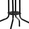 Flash Furniture Square Glass Table, Gray Rattan Edging, Sqr, 28", Aluminum, Glass, Metal, Plastic, Rattan, Steel TLH-073R-GY-GG - alternate 9