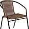 Flash Furniture Square Table Set, Aluminum, Glass, Metal, Plastic, Rattan, Clear TLH-073SQ-037BN2-GG - alternate 8